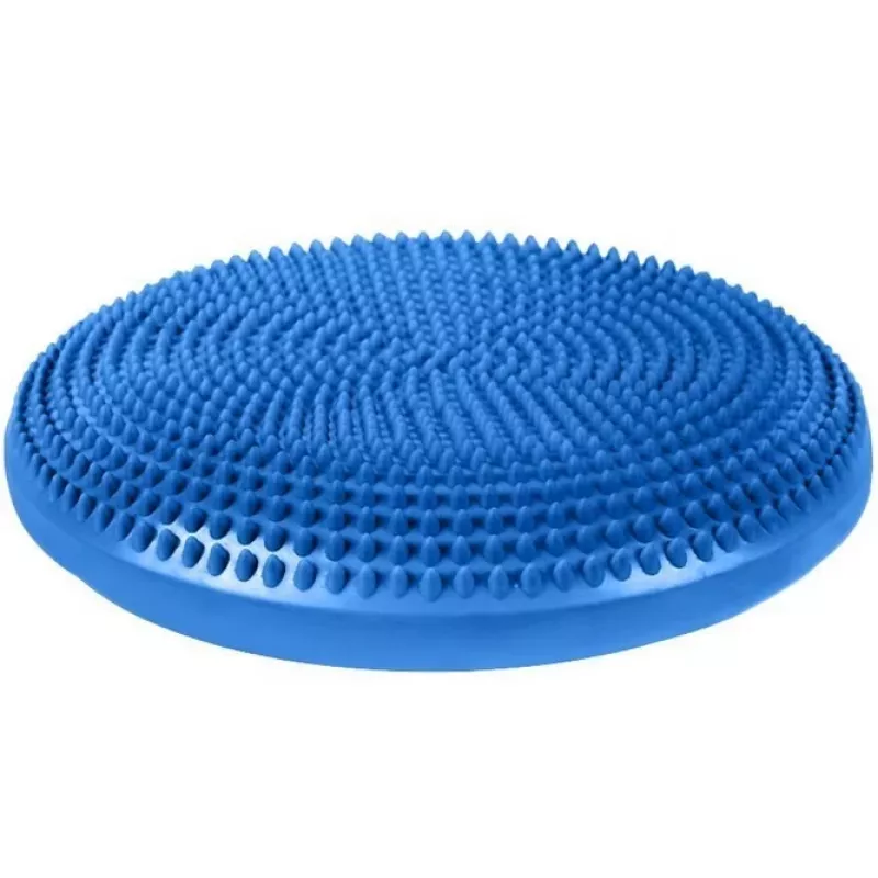Piepūšams stabilitātes spilvens MDH Sensory Balance Disc DRQM3C0CHXUXP, zils, PVC, Ø350 mm, augstums 60 mm, maks. slodze 200 kg, ar cilnēm
