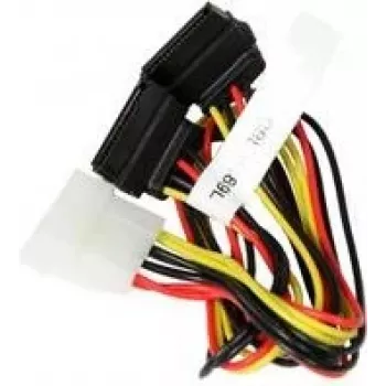 Super Micro Supermicro - barošanas bloks - iekšējais barošanas bloks, 4 kontaktu (M) uz SATA strāvas (W) - 30 cm (CBL-0289L)