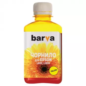 Saderīga Barva Epson T6734 L800/L810/L850/L1800 C13T67344A tintes uzpildes pudele, dzeltena