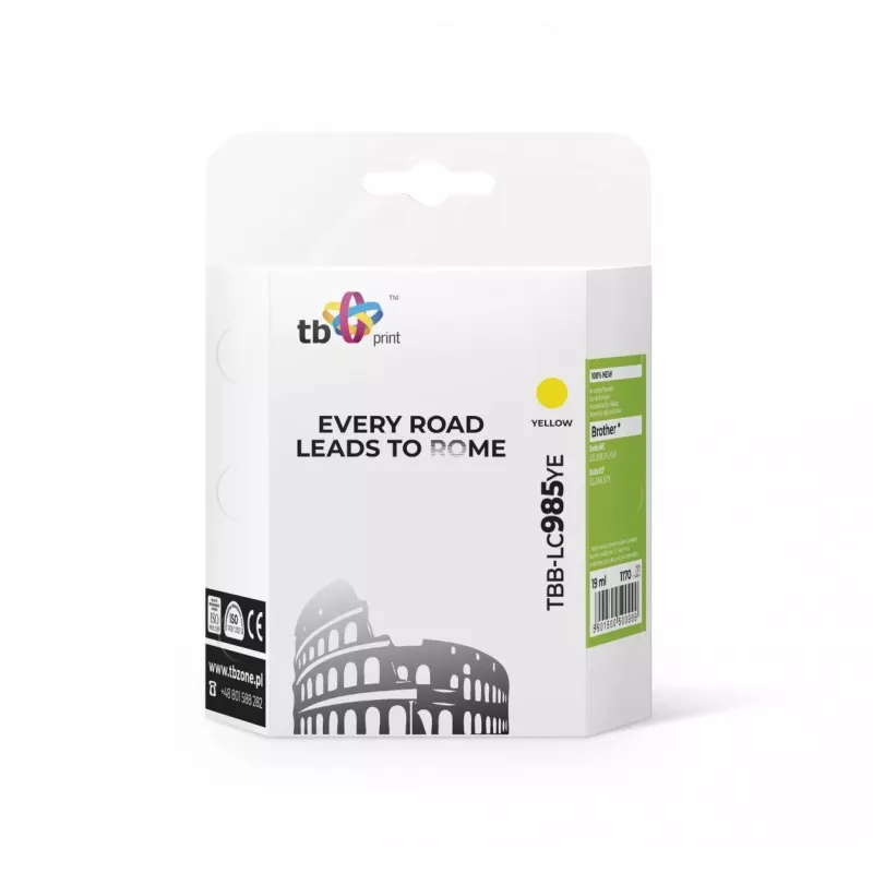 Ink. Cartridge TB Kompat. S Brother LC 985 YE 100% N