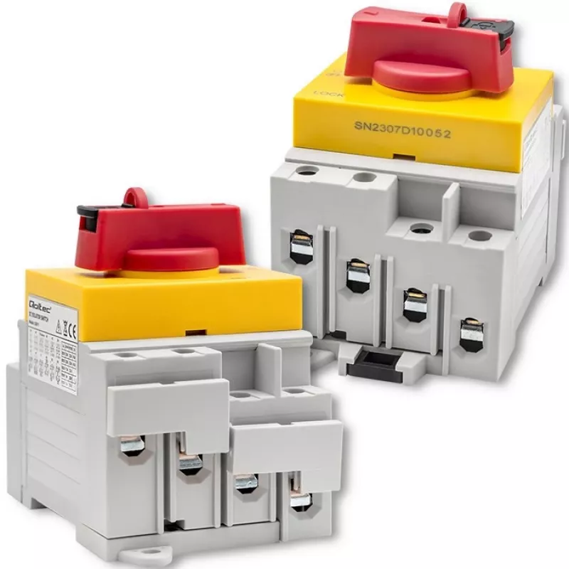 Qoltec 52611 līdzstrāvas izolators ar bloķēšanas funkciju | Galvenais slēdzis | 1200V | 32A | 8kV | 4P