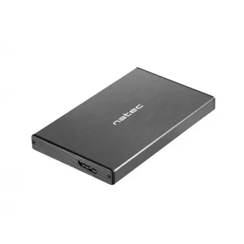 NATEC RHINO GO korpuss USB 3.0 2,5'' SATA HDD/SSD, melns alumīnijs