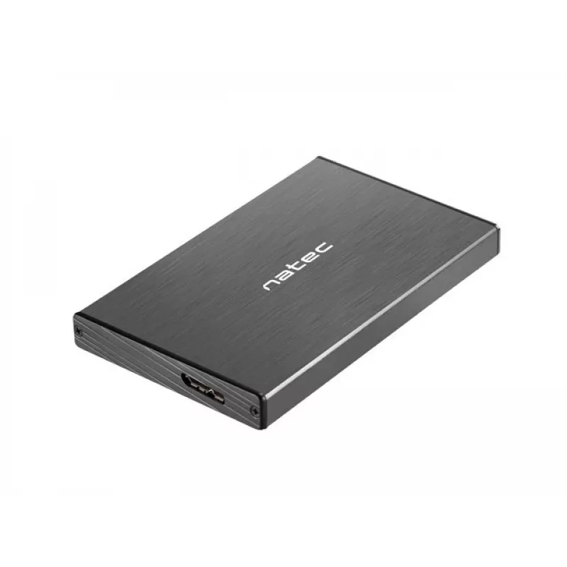 NATEC RHINO GO korpuss USB 3.0 2,5'' SATA HDD/SSD, melns alumīnijs