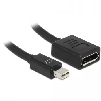 DisplayPort kabelis DeLOCK 65554 Mini DisplayPort 0,21 m melns