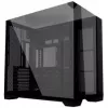Lian Li O11 Vision Compact PC korpusa komplekts + 3x UNI FAN SL-INF 120 Reverse Blade ventilaators - melns