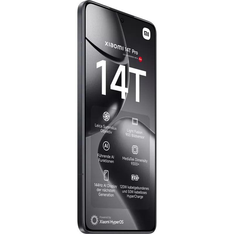 Xiaomi 14T Pro 16.9 cm (6.67) Dual SIM 5G 12 GB 512 GB 5000 mAh Melns
