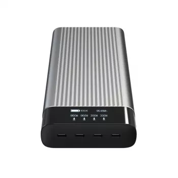 HYPER HJ245B 27000 mAh sudraba krāsas power bank