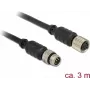 Seriālais kabelis Navilock 62973 M8 3m Melns