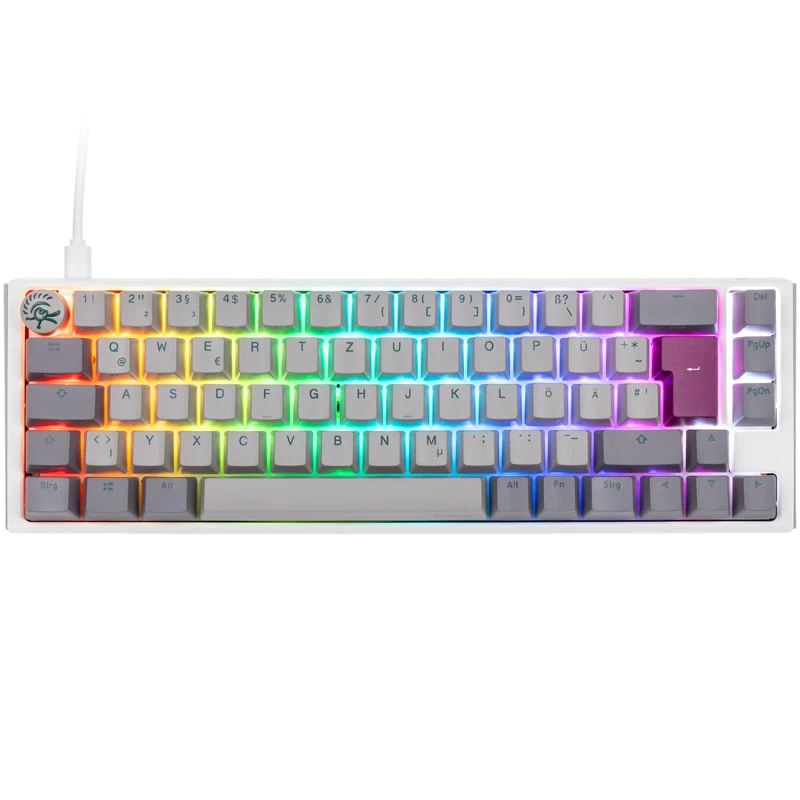 Ducky One 3 SF tastatūra Spēlēm USB QWERTZ vācu pelēka