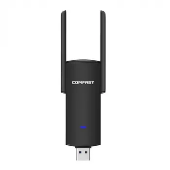 WiFi USB adapteris Comfast CF-924AC-V2 1300Mbps divjoslu 2.4GHz/5GHz