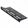 Patch panel 1U LANBERG PPKS-1124-B, 24 porti, 1U, ABS, melns, 482.6×44.5×154 mm