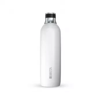 Pudele gāzētājam BRITA 1046735 — nerūsējošais tērauds, 1 L, 93 mm Ø, 305 mm augstums