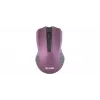 2.4 GHz optiskā simetriskā bezvadu pele, 3 pogas, violeta