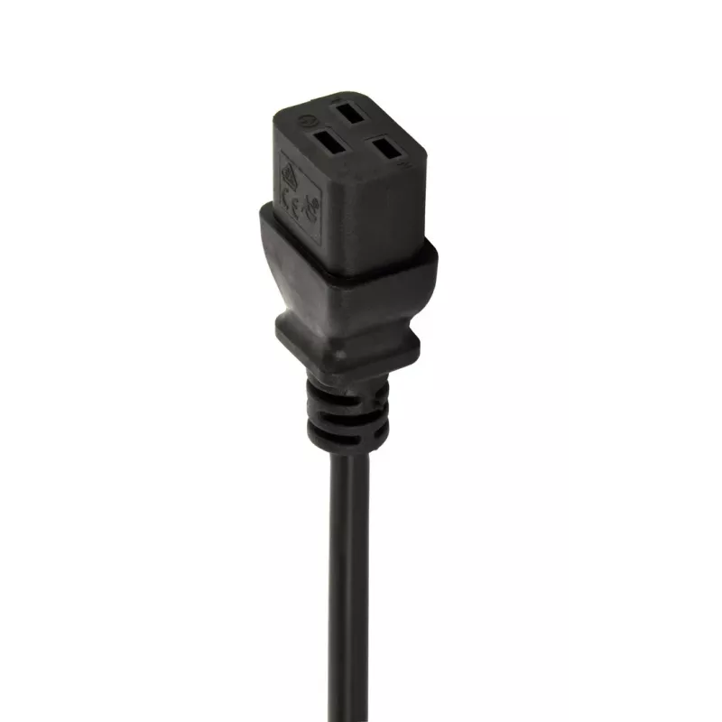 Strāvas sadales bloks GEMBIRD EG-PDU-10C132C19 — 10x C13 ligzdas, 1U statnes, 16A C19 ieeja, 2 m kabelis, 3500 W