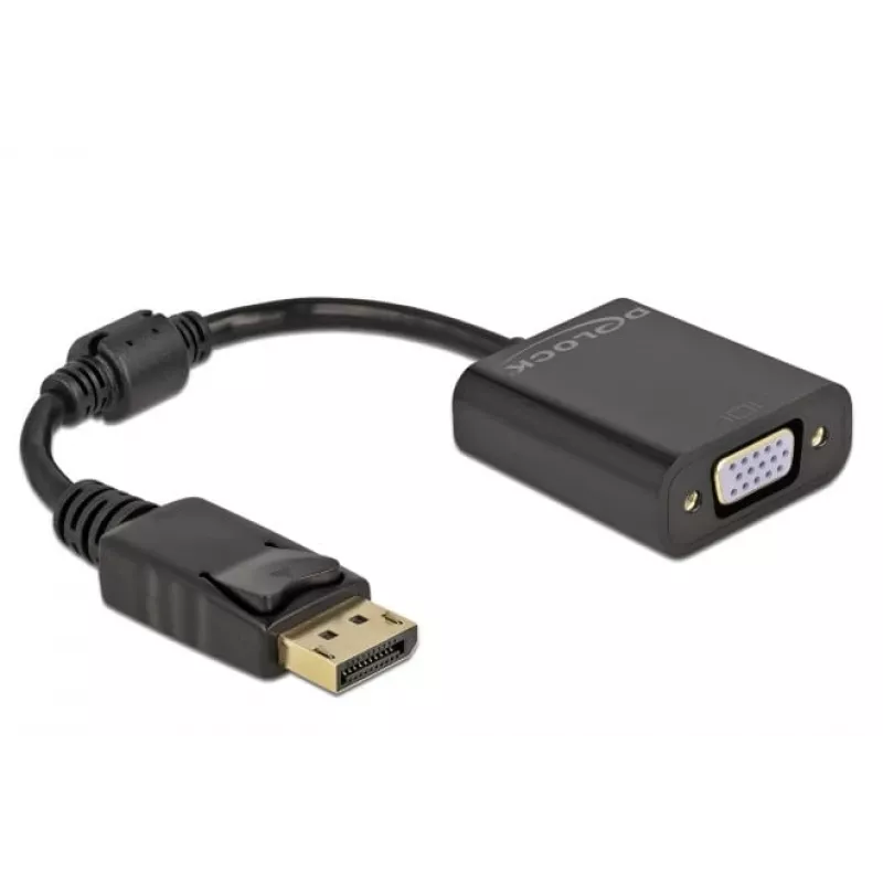Adapteris DisplayPort 1.2 vīr. -> VGA siev. DeLOCK 61006