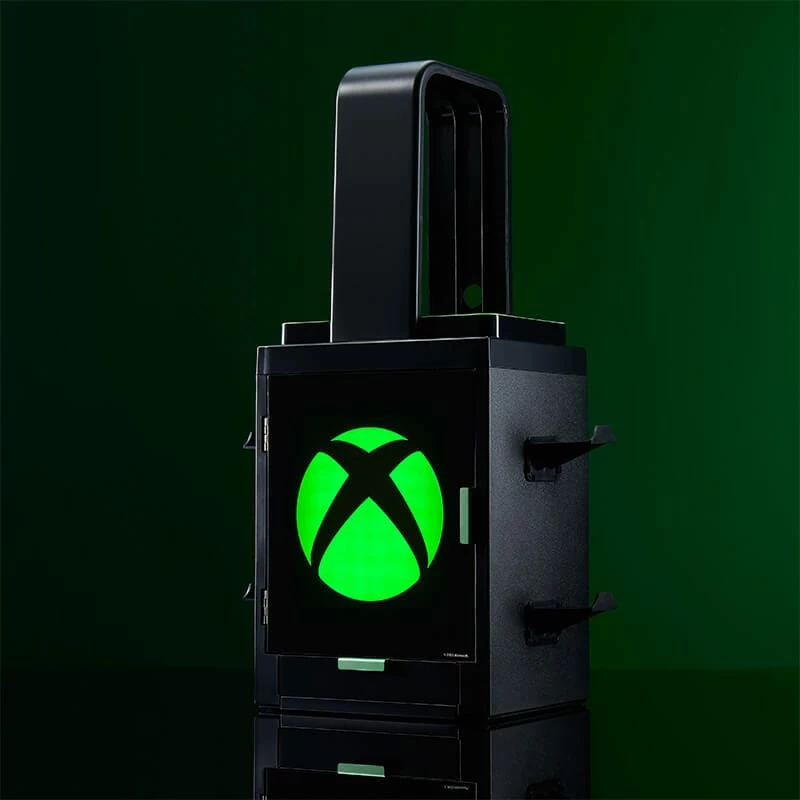 Numskull Games Official Xbox Gaming Locker, spēļu disku turētājs, Xbox, melns, vadu