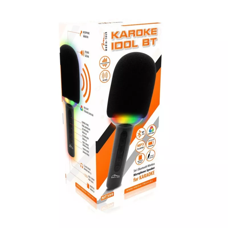 Karaoke mikrofons ar Bluetooth skaļruni KARAOKE IDOL BT MT399