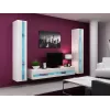 TV statīvs cama meble VIGO NEW 30/180/40, balta spīdīga virsma, skaidu plātne, 1800×400×300 mm