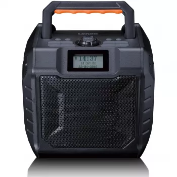 Portatīvais digitālais radio Lenco ODR-160GY pelēkā krāsā FM/AM ar digitālo uztvērēju un kompaktu dizainu