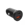 Auto lādētājs FIXED FIXCC20N-CU-BK — USB-C un USB-A porti, 20W izeja, kompakts automašīnas adapteris