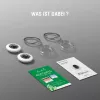 Atrašanās vietas meklētājs 4smarts SkyTag Lucid 2-pack — Bluetooth GPS izsekotājs, balts