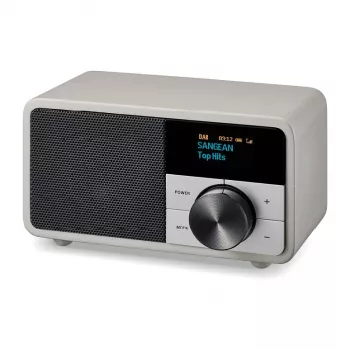Galda radio Sangean DDR-7 Glacier Silver ar digitālo uztvērēju un Bluetooth