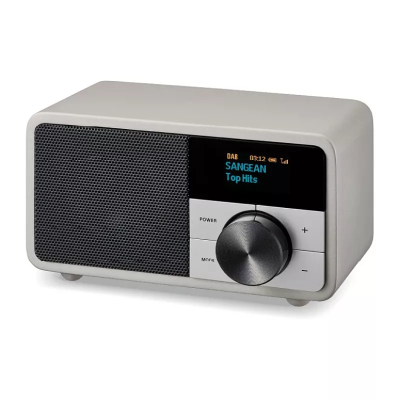 Galda radio Sangean DDR-7 Glacier Silver ar digitālo uztvērēju un Bluetooth