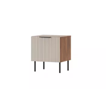 Naktsgaldiņš Cama Meble ALMERA 50x42x44 cm, 2 gab., valrieksts/kašmirs, MDF un skaidu plātne