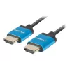 HDMI kabelis LANBERG CA-HDMI-22CU-0018-BK 1.8 m — HDMI Type A uz A, HDMI 2.0, 18 Gbit/s, ARC, zelta pārklājums