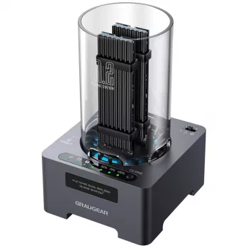Dokstacija GrauGear M.2 NVMe SSD Station DM.2 Klone 20Gbit ar ventilatoru
