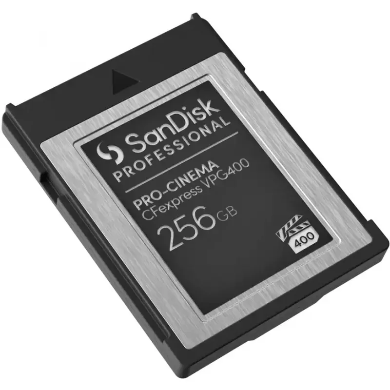 SANDISK Professional PRO-CINEMA 256GB CFexpress VPG400 Type B karte ar lasīšanas ātrumu līdz 1700MB/s un rakstīšanas ātrumu līdz 1400MB/s