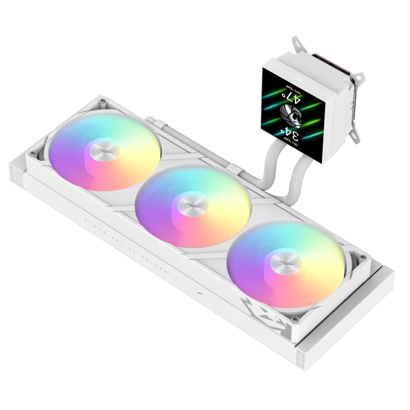 Gamemax CPU šķidruma dzesētājs | GLACIER 360 LCD WH | Intel, AMD