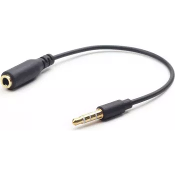 Audio kabelis Gembird CCA-419 0.18m 3.5mm melns