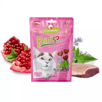 Kaķu gardumi Fox4Pets GRANATAPET FeiniSnack pīle un kaķumētra, gaļīgs ciets sacepums, 50 g, bez cukura, bez lipekļa