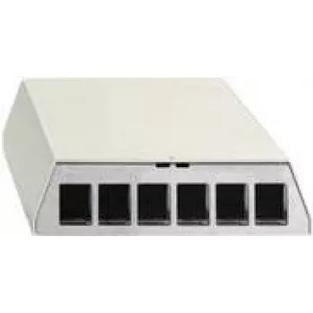 Patch panel Rutenbeck PP-UM A-6 Ap rw 6 ports pure balta