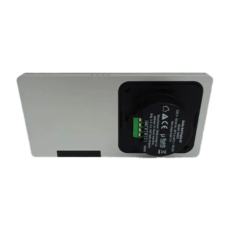 Divu vadības paneļu Shelly Wall Display X2 WiFi/BLU (sudraba) + BLU H&T