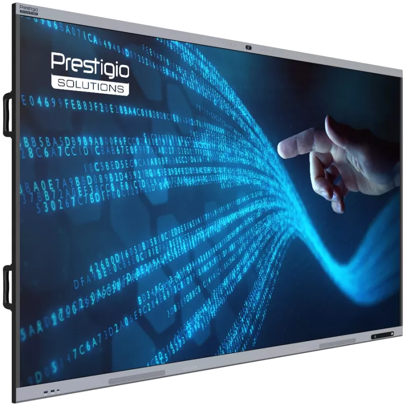 Interaktīvā Multitāfele Prestigio Multiboard 65 collu Light+ Gen 2 — Android 13, Google EDLA, AI kamera, 16 GB RAM / 128 GB krātuve