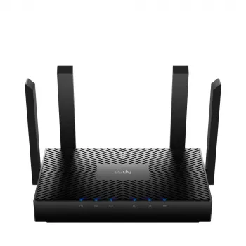 Cudy WR3000 bezvadu maršrutētājs Gigabit Ethernet Divjoslu (2.4 GHz / 5 GHz) Melns