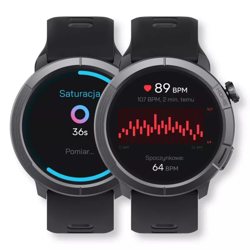 Stelio rokas pulkstenis STSWA102BT Activ Pro GPS 46 mm melns titāna korpuss