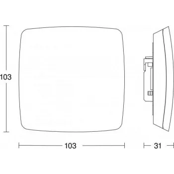 Klātbūtnes sensors Steinel True Presence UP KNX 056339 IP54 360° noteikšana