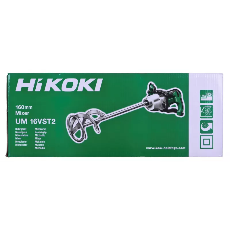 Mikseris Hikoki UM16VST2UAZ 1600W 2-ātrumu — elektriskais javas un krāsas maisītājs