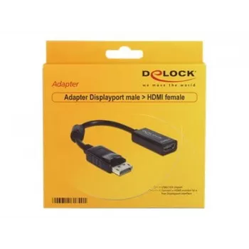 Video kabeļa adapteris DeLOCK 61849 0,125 m DisplayPort uz HDMI
