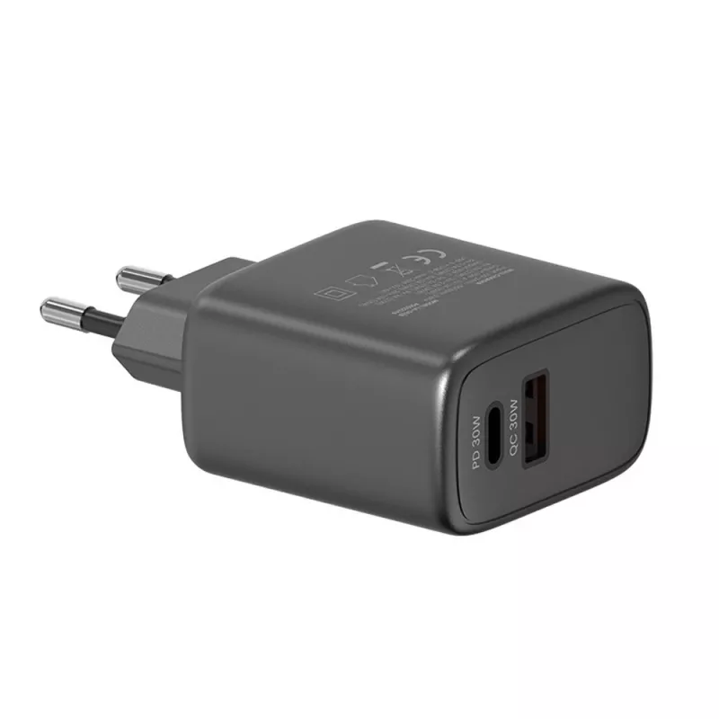 Āra lādētājs SAVIO LA-06/B USB Type-C 30W Power Delivery 1x USB-C melns, 5–20V, 3A/9V, 3A/5V, 3A/12V, 2.1A