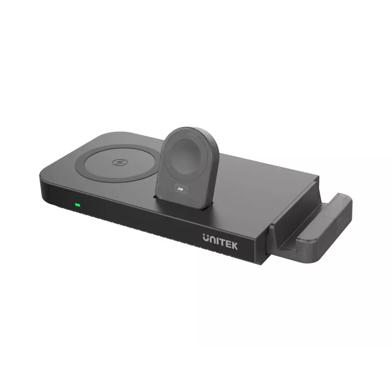 UNITEK MagMighty Combo 5 austiņas viedtālrunis viedpulkstenis melns USB bezvadu uzlāde ātrā uzlāde