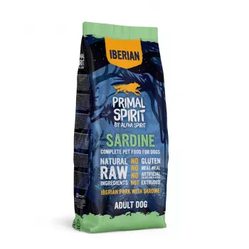 PRIMAL SPIRIT Iberian Sardine – pusmitra suņu barība – 12 kg