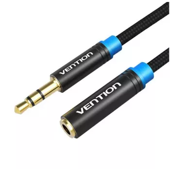 Audio kabelis Vention 3.5 mm vīris–sieviete VAB-B06-B500-M 5 m melns