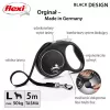Flexi Melns Design L 5 m izvelkama suņu pavada
