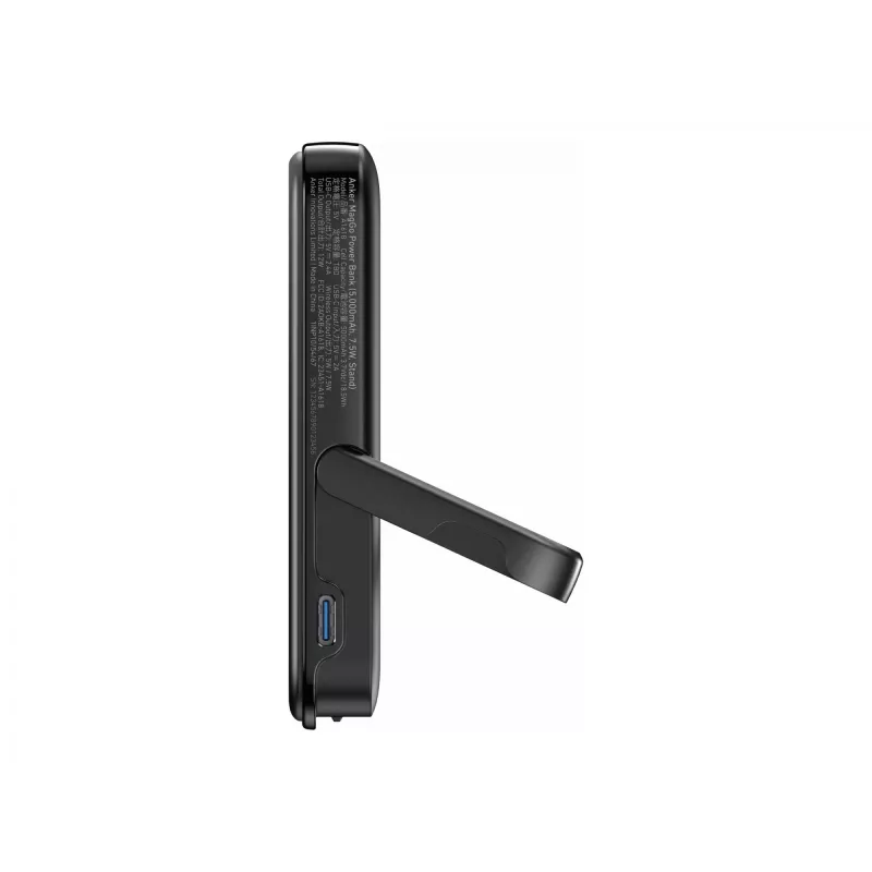 Pārnēsājams lādētājs Anker 322 MagGo — 5000 mAh, bezvadu 12 W, melns