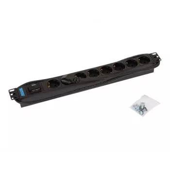 Pārsprieguma aizsargs Triton RAB-PD-X08-A1 Melns 8 maiņstrāvas rozetes 230V 2m