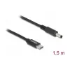 DeLOCK klēpjdatora uzlādes kabelis USB Type-C vīrišķais uz Dell 4.5 x 3.0 mm vīrišķais 1,5 m 20 V